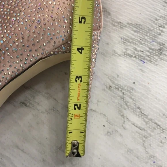 Shakira By Lady Couture High Heel Open Toe Rhinest